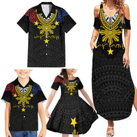 Philippines Heritage Baybayin Mix Polynesian Family Matching Summer Maxi Dress and Hawaiian Shirt LT7 - Polynesian Pride