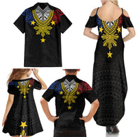 Philippines Heritage Baybayin Mix Polynesian Family Matching Summer Maxi Dress and Hawaiian Shirt LT7 - Polynesian Pride
