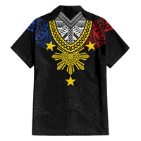 Philippines Heritage Baybayin Mix Polynesian Family Matching Summer Maxi Dress and Hawaiian Shirt LT7 - Polynesian Pride