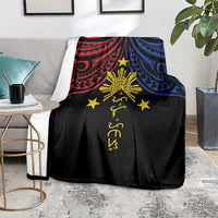 Philippines Heritage Blanket Baybayin Philipinas Sun