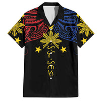 Philippines Heritage Personalized Hawaiian Shirt Baybayin Philipinas Sun