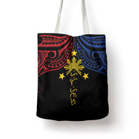Philippines Heritage Tote Bag Baybayin Philipinas Sun