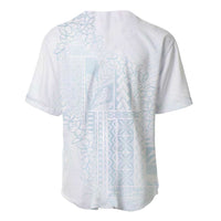 Samoa Lotu Tamaiti Mamanu Siapo Baseball Jersey Off White Plumeria - Polynesian Pride
