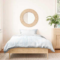 Samoa Lotu Tamaiti Mamanu Siapo Bedding Set Off White Plumeria - Polynesian Pride