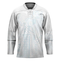 Samoa Lotu Tamaiti Mamanu Siapo Hockey Jersey Off White Plumeria - Polynesian Pride