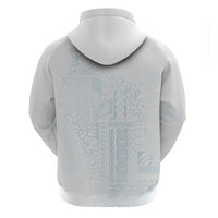 Samoa Lotu Tamaiti Mamanu Siapo Hoodie Off White Plumeria - Polynesian Pride
