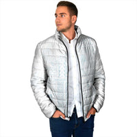 Samoa Lotu Tamaiti Mamanu Siapo Padded Jacket Off White Plumeria LT7 - Polynesian Pride