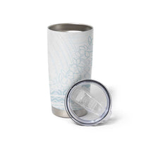 Samoa Lotu Tamaiti Mamanu Siapo Tumbler Cup Off White Plumeria - Polynesian Pride