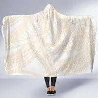 Samoa Lotu Tamaiti Ivory Hooded Blanket Teuila Tatau LT7 One Size Ivory - Polynesian Pride