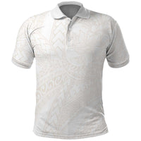 Samoa Lotu Tamaiti Ivory Polo Shirt Teuila Tatau - Polynesian Pride