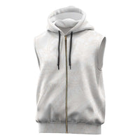 Samoa Lotu Tamaiti Ivory Sleeveless Zip Hoodie Teuila Tatau - Polynesian Pride