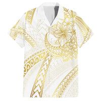 Samoa Lotu Tamaiti Gold Family Matching Short Sleeve Bodycon Dress and Hawaiian Shirt Teuila Tatau - Polynesian Pride