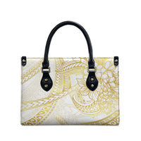 Samoa Lotu Tamaiti Gold Leather Bag Teuila Tatau - Polynesian Pride