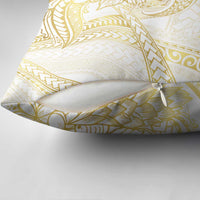 Samoa Lotu Tamaiti Gold Pillow Cover Teuila Tatau - Polynesian Pride