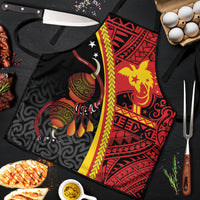 Papua New Guinea Independence Apron PNG Bagi and Lime Pot LT7 Black - Polynesian Pride