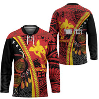 Papua New Guinea Independence Personalised Hockey Jersey PNG Bagi and Lime Pot LT7 - Polynesian Pride