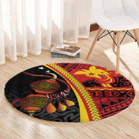 Papua New Guinea Independence Round Carpet PNG Bagi and Lime Pot LT7 - Polynesian Pride