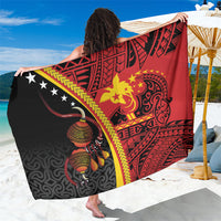 Papua New Guinea Independence Sarong PNG Bagi and Lime Pot LT7 One Size 44 x 66 inches Black - Polynesian Pride