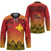 Papua New Guinea 1975 To The Future Personalised Hockey Jersey Sepik Masks LT7 - Polynesian Pride