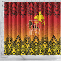 Papua New Guinea 1975 To The Future Shower Curtain Sepik Masks LT7 - Polynesian Pride