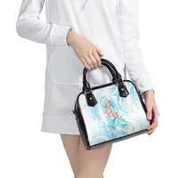 Sea Blue Polynesian Jellyfish Shoulder Handbag Watercolor Glows - Polynesian Pride