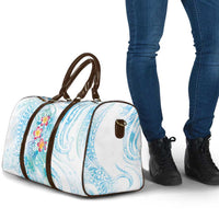 Sea Blue Polynesian Jellyfish Travel Bag Watercolor Glows - Polynesian Pride