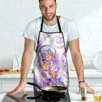 Lavender Polynesian Jellyfish Apron Watercolor Glows - Polynesian Pride