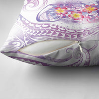 Lavender Polynesian Jellyfish Pillow Cover Watercolor Glows - Polynesian Pride