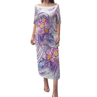 Lavender Polynesian Jellyfish Puletasi Watercolor Glows - Polynesian Pride