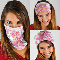 Rose Pink Polynesian Jellyfish Neck Gaiter Watercolor Glows - Polynesian Pride