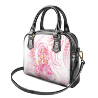 Rose Pink Polynesian Jellyfish Shoulder Handbag Watercolor Glows - Polynesian Pride