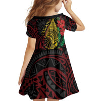 Vanuatu Meri Krismas Family Matching Tank Maxi Dress and Hawaiian Shirt Conch Shell Tribal Art