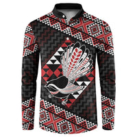 Taniko Aotearoa Button Sweatshirt Poutama Mix Piwakawaka