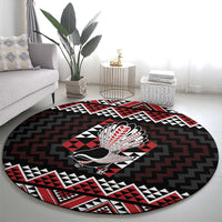Taniko Aotearoa Round Carpet Poutama Mix Piwakawaka LT7 - Polynesian Pride