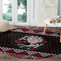 Taniko Aotearoa Round Carpet Poutama Mix Piwakawaka LT7 - Polynesian Pride