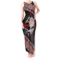Taniko Aotearoa Tank Maxi Dress Poutama Mix Piwakawaka