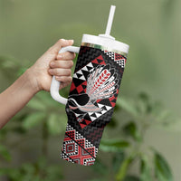 Taniko Aotearoa Tumbler With Handle Poutama Mix Piwakawaka
