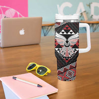 Taniko Aotearoa Tumbler With Handle Poutama Mix Piwakawaka - Ver02