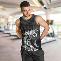 Polynesian Women's Day Men Tank Top Plumeria Passion - Black LT7 Black - Polynesian Pride