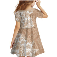 Polynesian Women's Day Family Matching Mermaid Dress and Hawaiian Shirt Plumeria Passion - Beige LT7 - Polynesian Pride