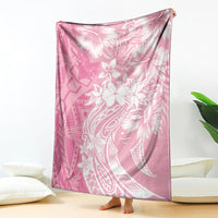 Polynesian Women's Day Blanket Plumeria Passion - Pink LT7 - Polynesian Pride
