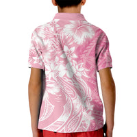 Polynesian Women's Day Kid Polo Shirt Plumeria Passion - Pink LT7 - Polynesian Pride