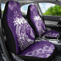 Polynesian Women's Day Car Seat Cover Plumeria Passion - Purple LT7 - Polynesian Pride