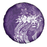Polynesian Women's Day Spare Tire Cover Plumeria Passion - Purple LT7 - Polynesian Pride