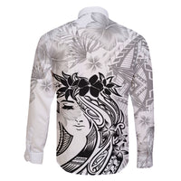 Polynesian Women's Day Family Matching Off Shoulder Short Dress and Hawaiian Shirt Plumeria Passion - White LT7 - Polynesian Pride