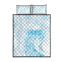 Polynesian Women's Day Quilt Bed Set Plumeria Passion - Turquoise LT7 - Polynesian Pride