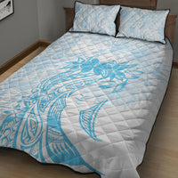 Polynesian Women's Day Quilt Bed Set Plumeria Passion - Turquoise LT7 - Polynesian Pride
