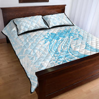 Polynesian Women's Day Quilt Bed Set Plumeria Passion - Turquoise LT7 - Polynesian Pride
