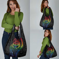 New Zealand Pride Grocery Bag Takatapui Rainbow Fern