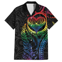 New Zealand Pride Hawaiian Shirt Takatapui Rainbow Fern LT7 Colorful - Polynesian Pride